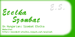 etelka szombat business card